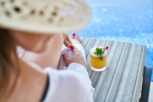 cocktails by the pool